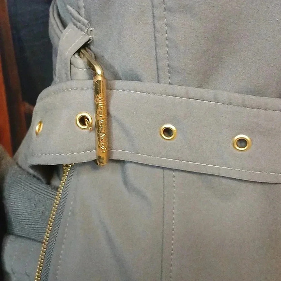 Michael kors XSPersonality Belted buckle quilted jacket SlimmingLightweight Grey - Picture 11 of 13